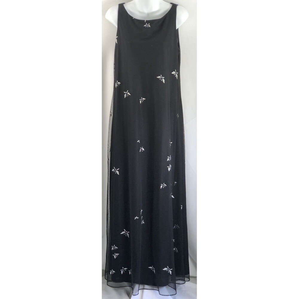 Vintage a-line dress m BIK glitter butterfly layered mesh whimsigoth fairy Prom